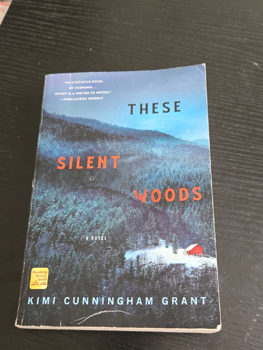 These Silent Woods by Kimi Cunningham Grant - Blue Cover with Red Accents